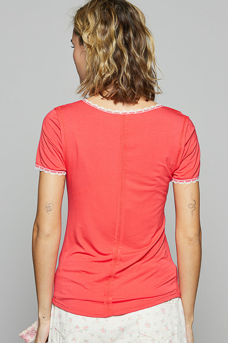 Seaside Lace Tee