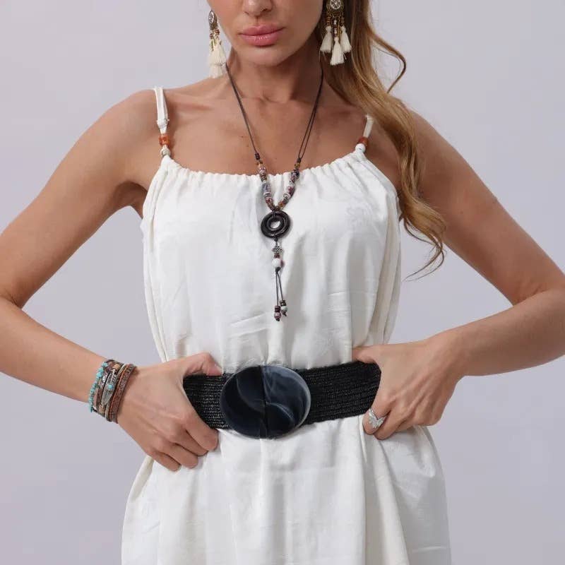 Oversized Boho Buckle Belt