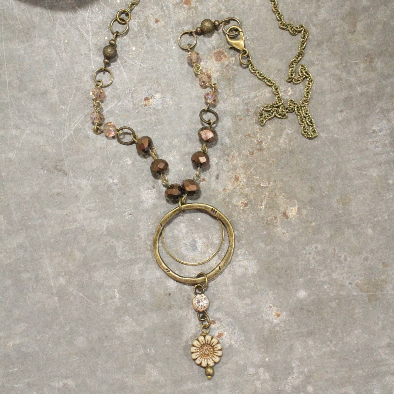 Simply Charming Rich Brown Necklace
