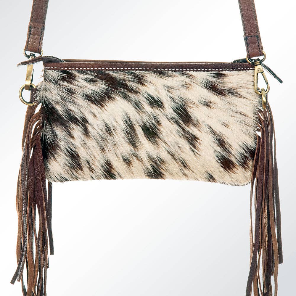 Western Fringe Women's Leather Crossbody Bag