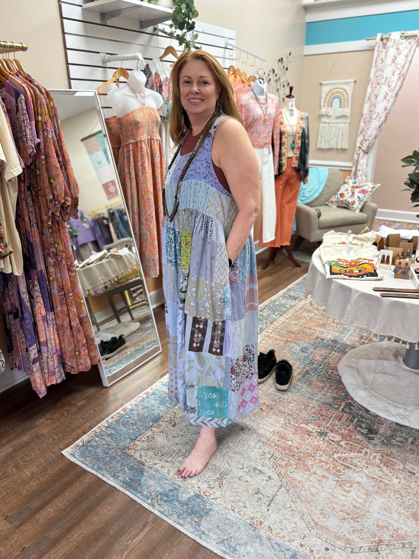Patchwork Jumper Dress