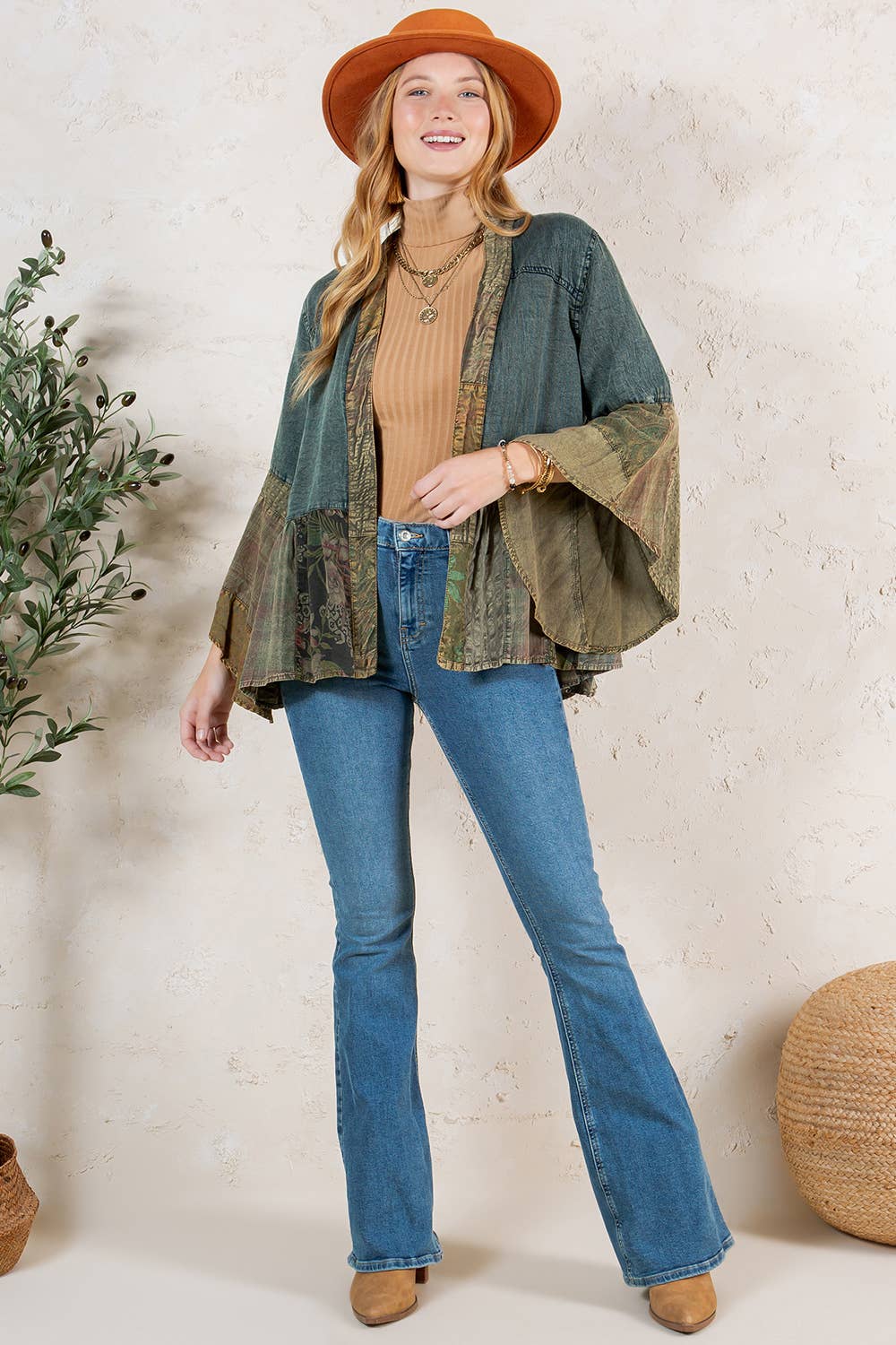 Western Boho Chic: Tiered Patchwork Top