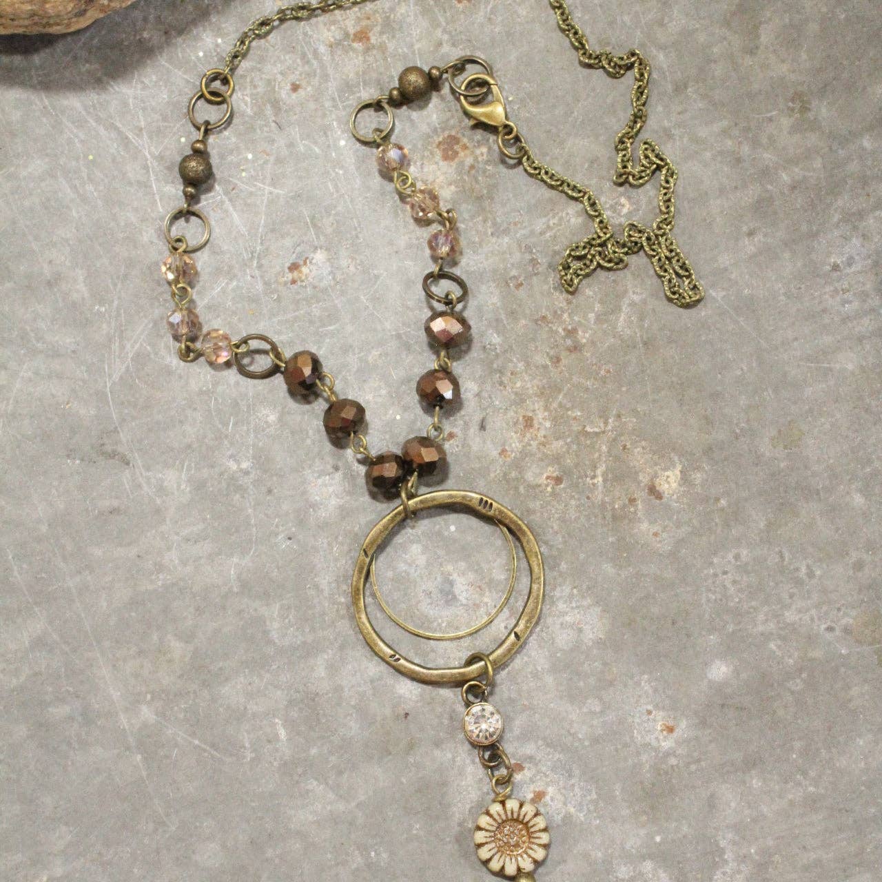 Simply Charming Rich Brown Necklace