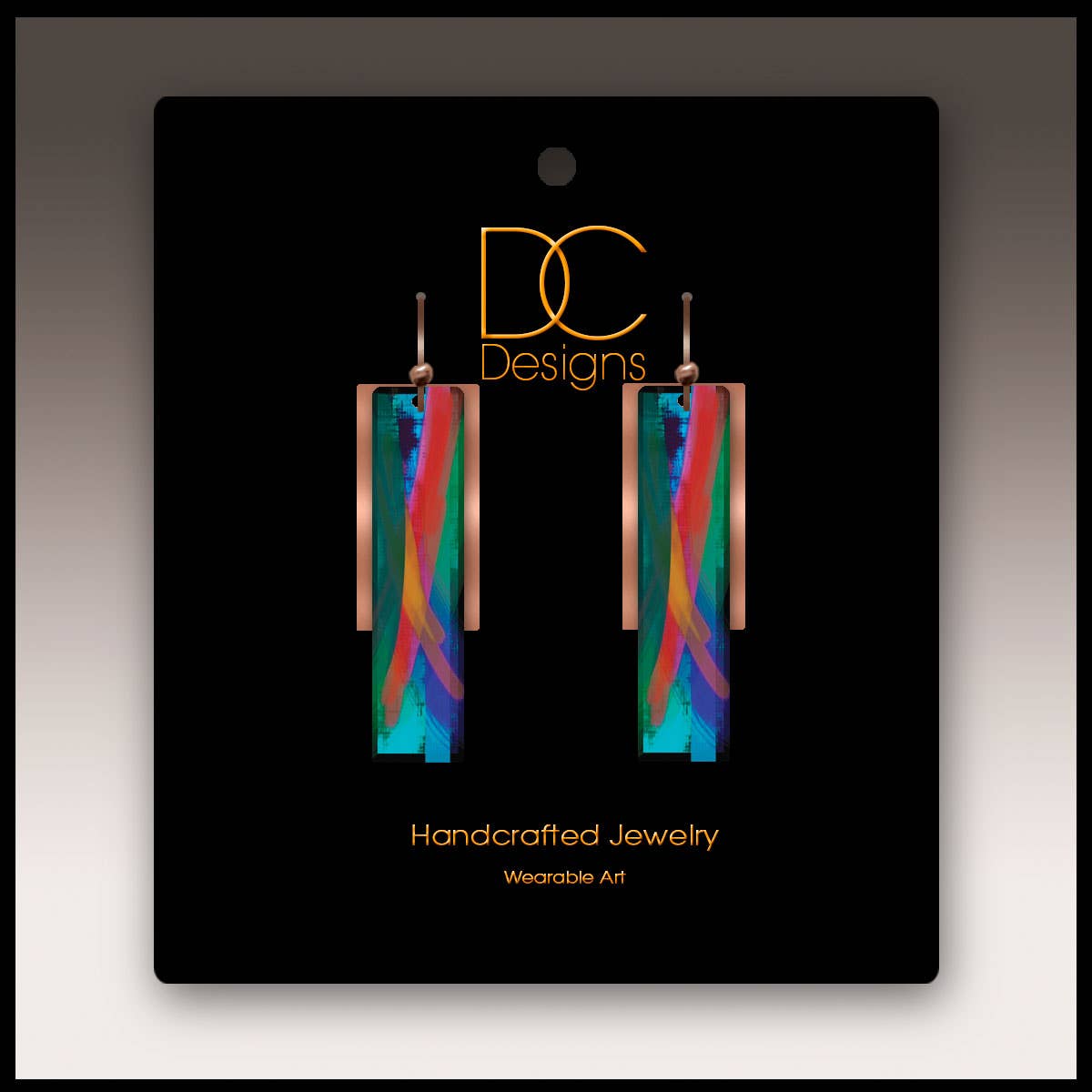Multicolor Copper Accent Multilayer Earrings
