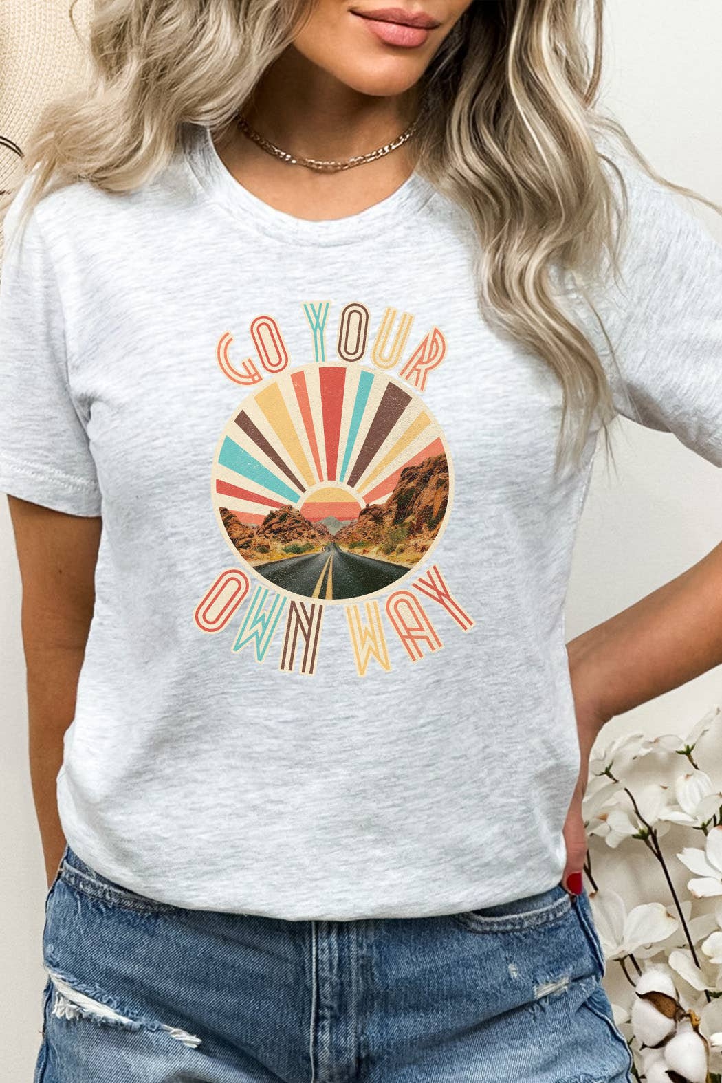 Retro Go Your Own Way Lyric Graphic Tee