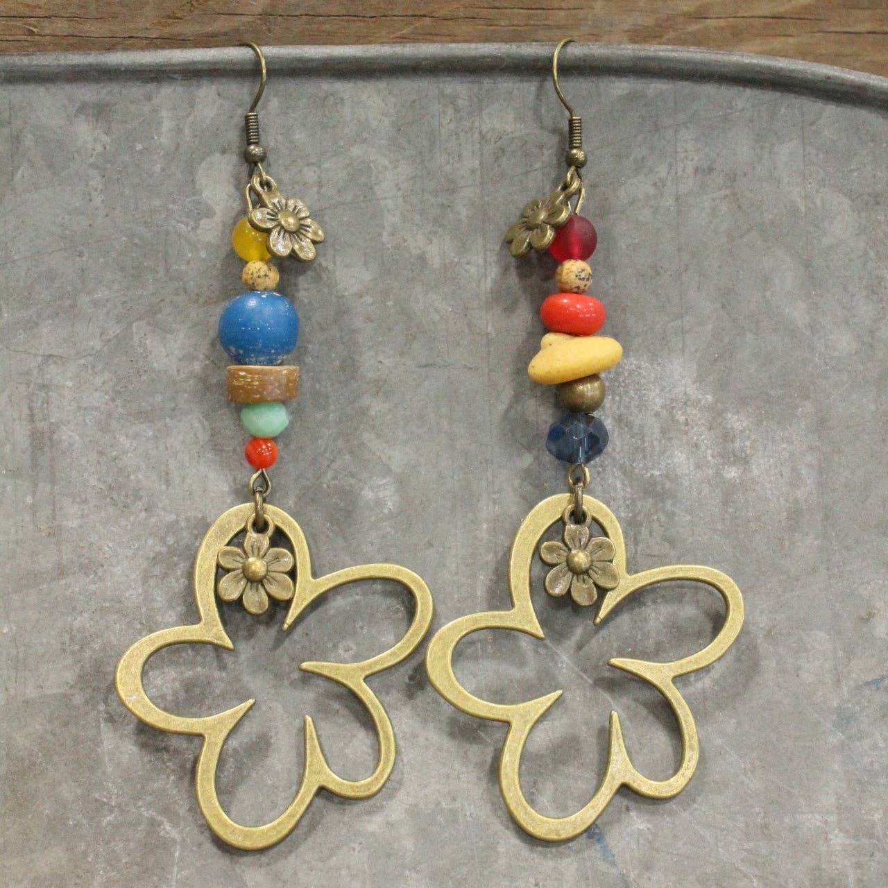 Fun In the Sun Flower Drop Earrings