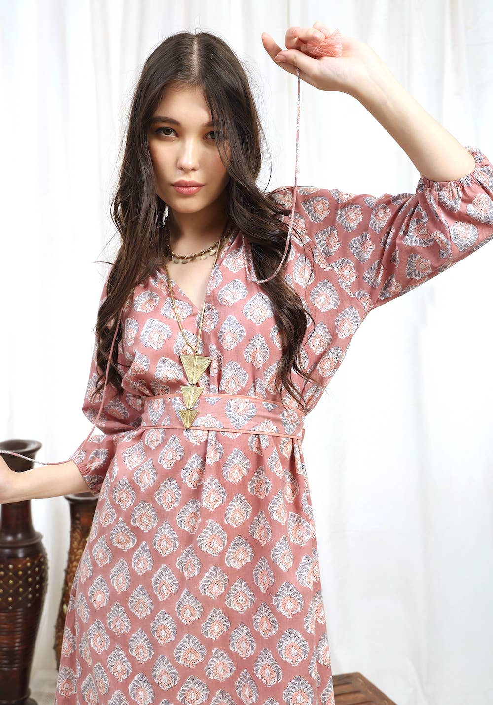 Block Printed Dress (Kaishori)