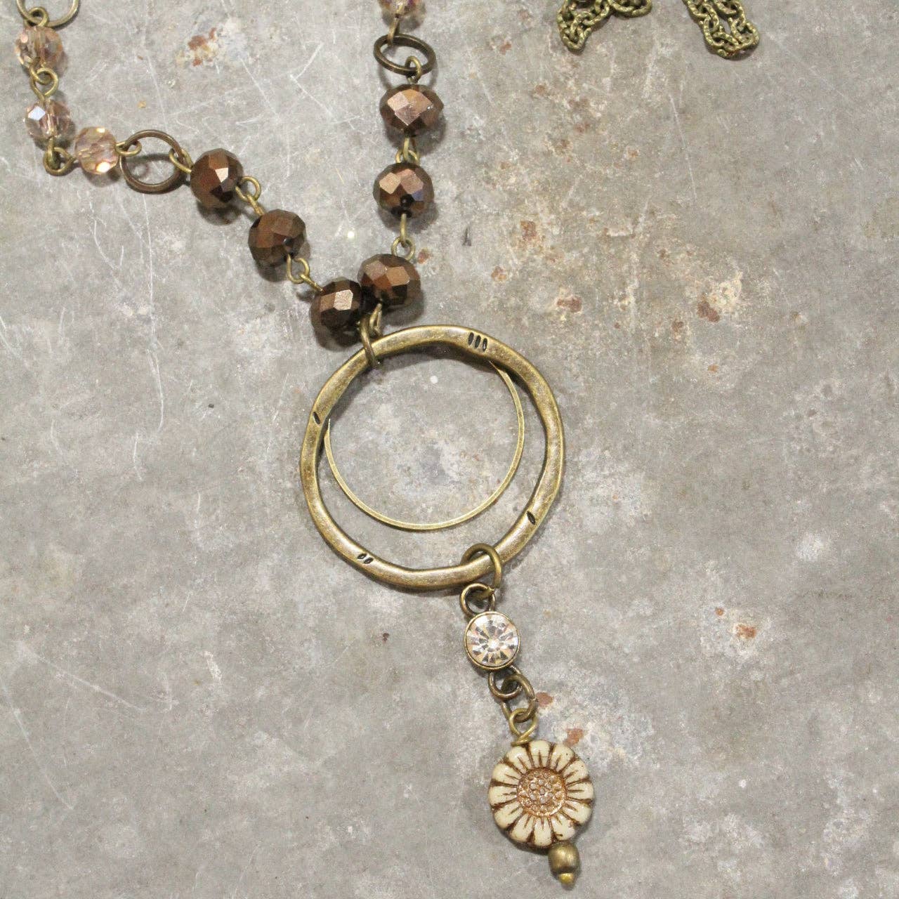 Simply Charming Rich Brown Necklace