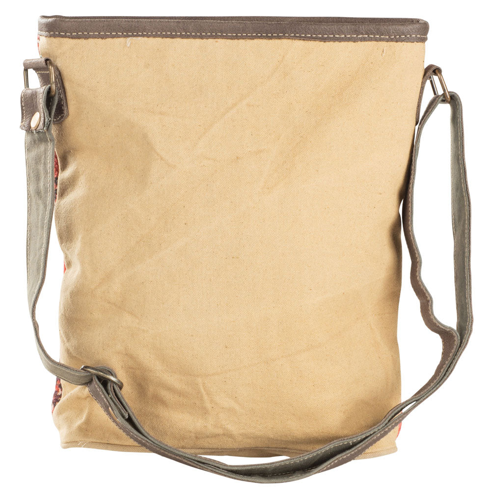 PINK AND ORANGE CROSSBODY WITH FUR