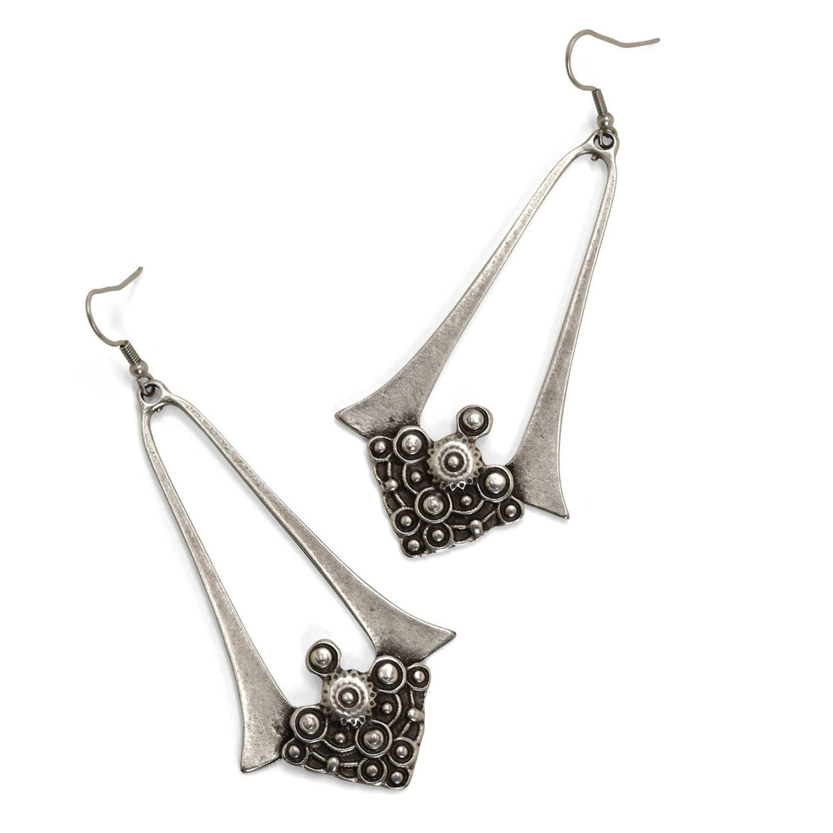 Handmade Pewter Earrings - KU100