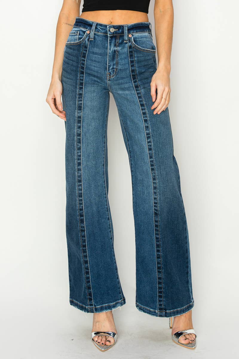 HIGH RISE RELAXED FLARE JEANS