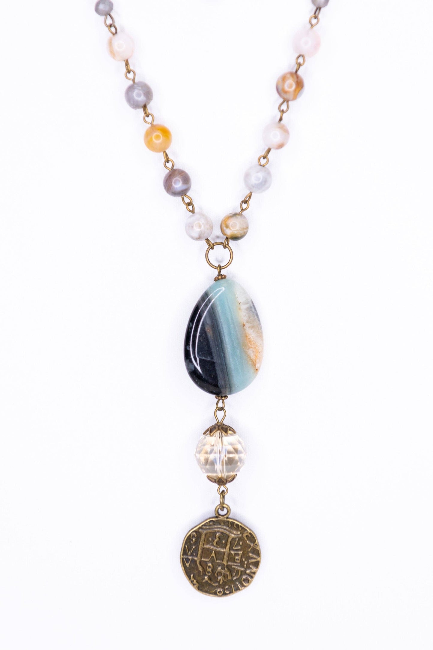 Alexis Necklace in Grey