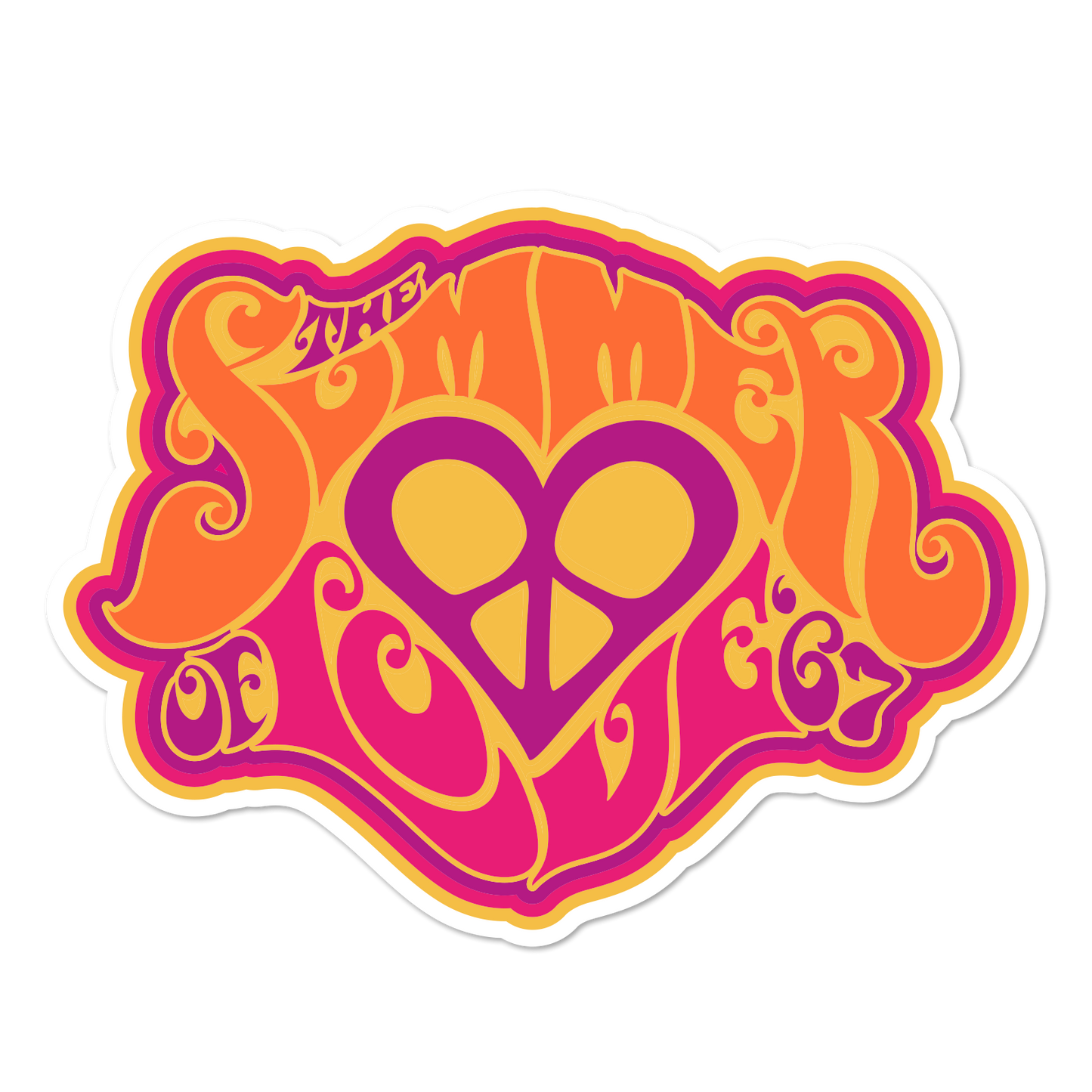 Summer of Love Vinyl Sticker