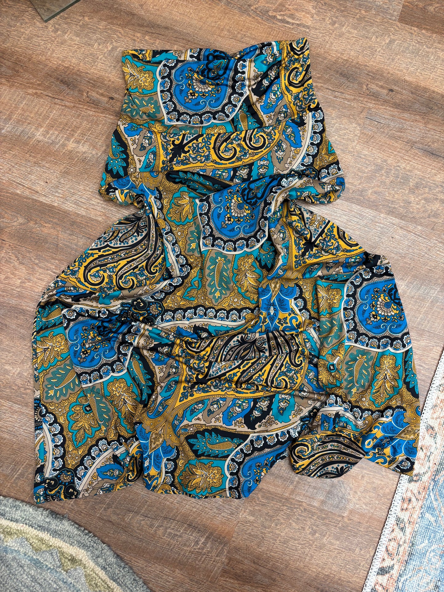 Yellow and blue skirt/dress