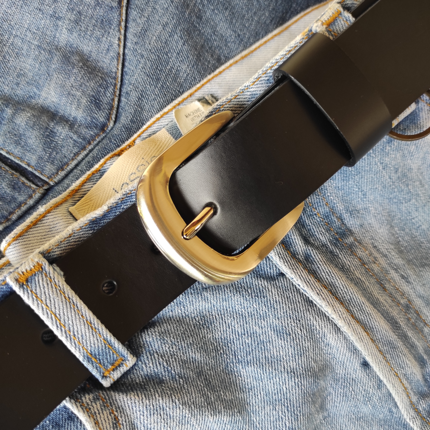 Black Full Grain Leather Belt