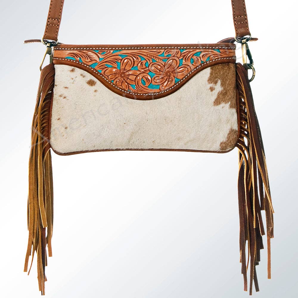 Western Fringe Women's Leather Crossbody Bag