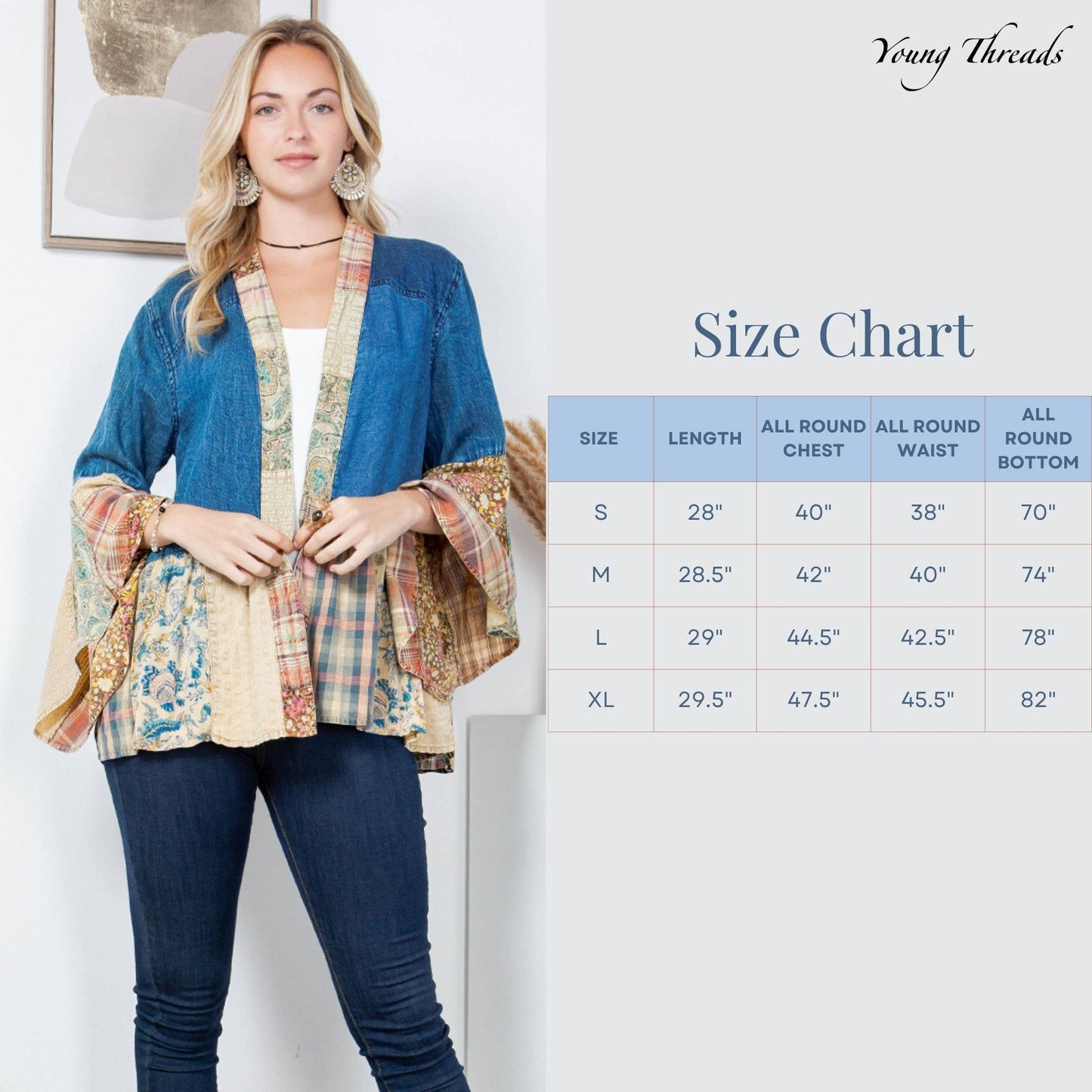 Western Boho Chic: Tiered Patchwork Top