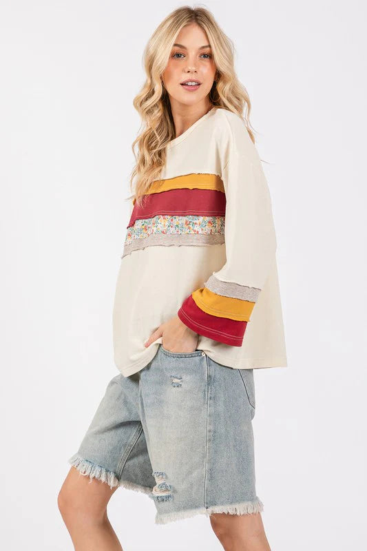 French Terry Color Block
