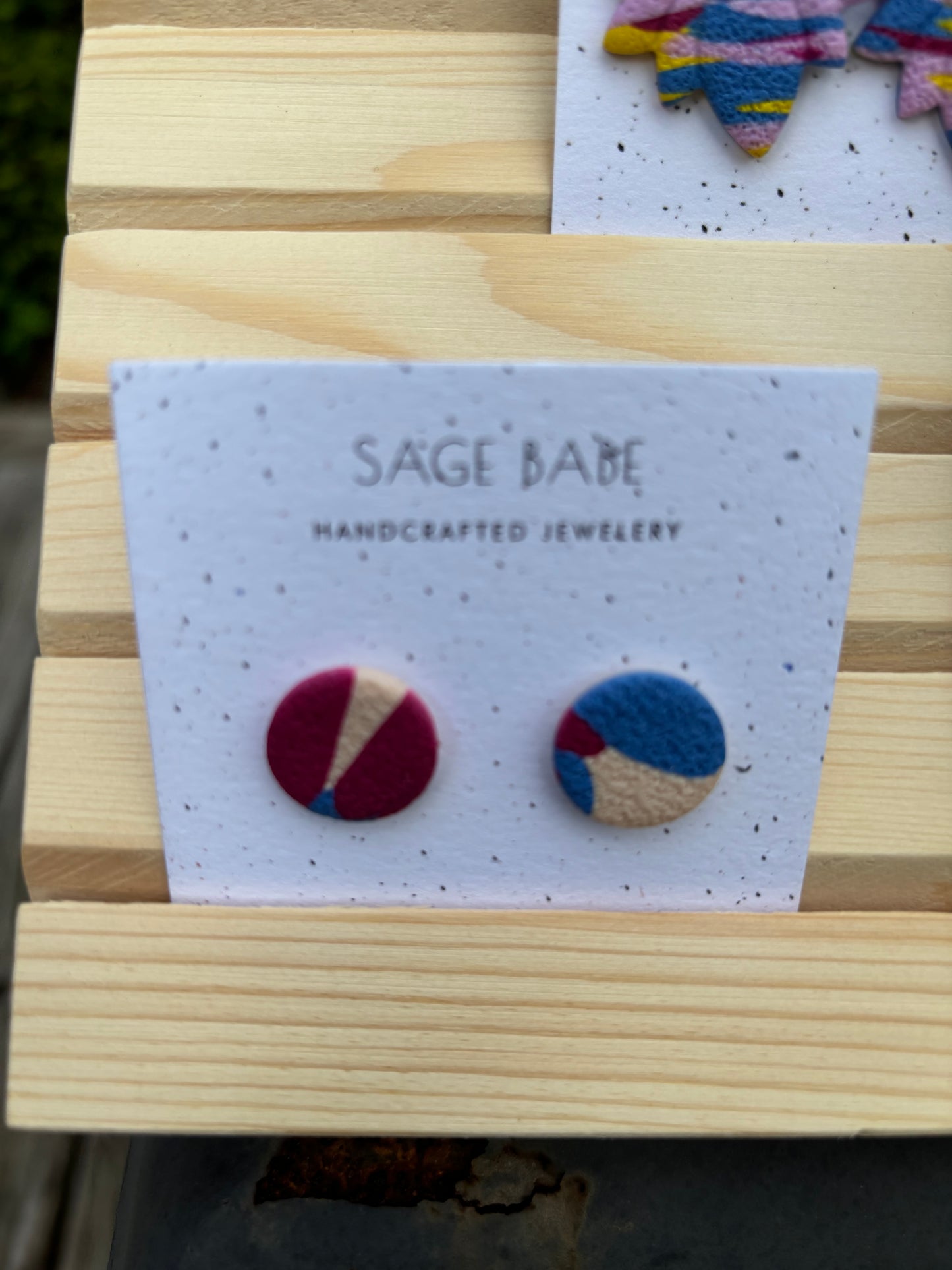Sage babe studs