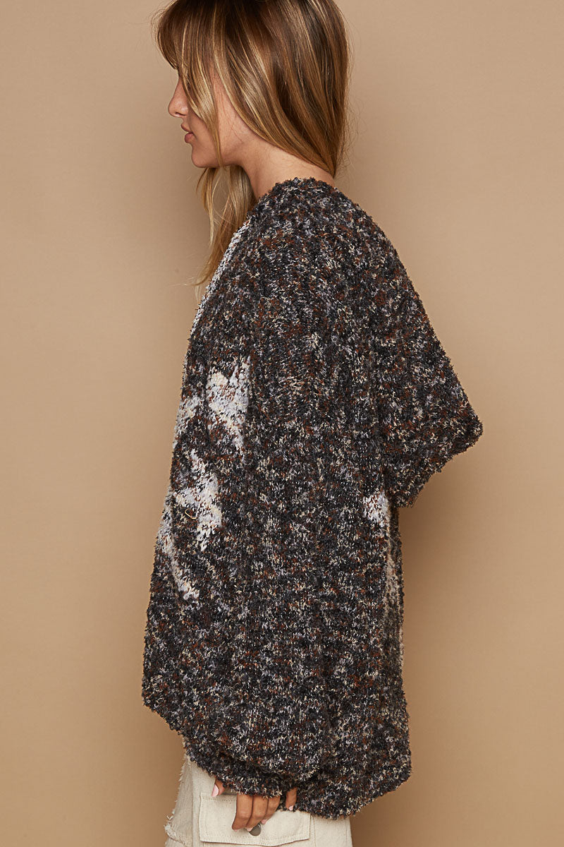 Hooded Balloon Sleave Sweater