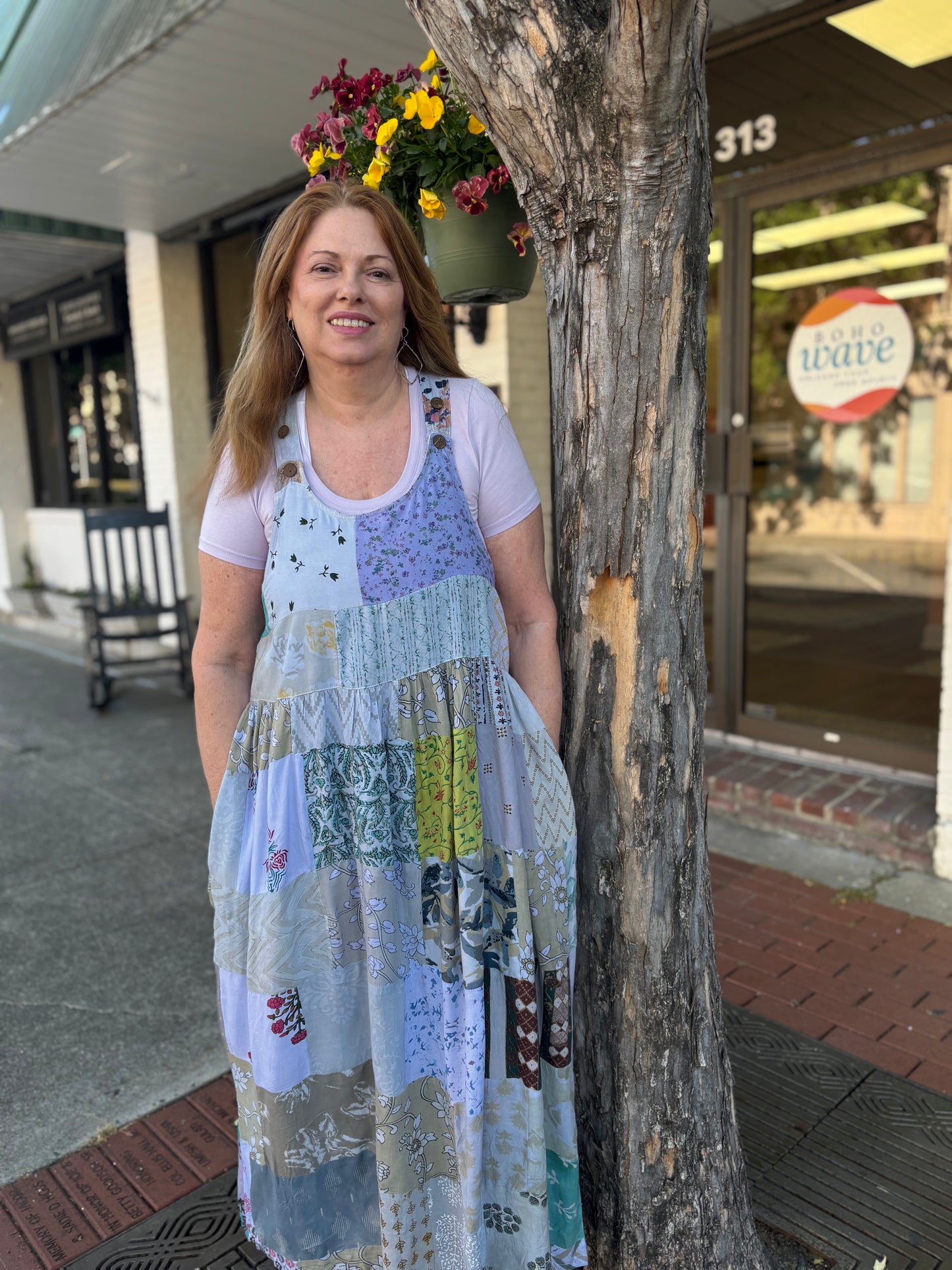 Patchwork Jumper Dress