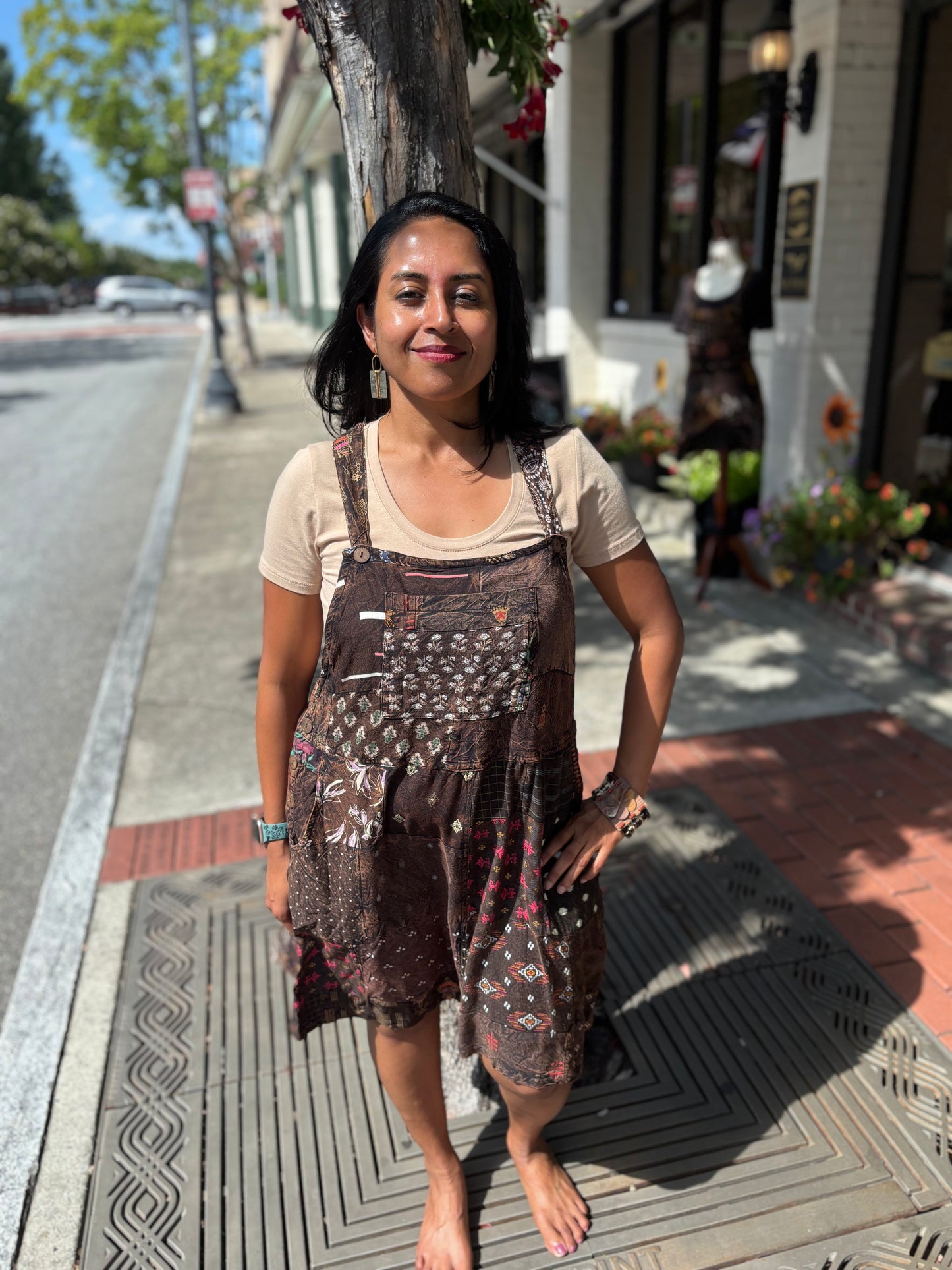 Wildflower Mosaic Patchwork Dress