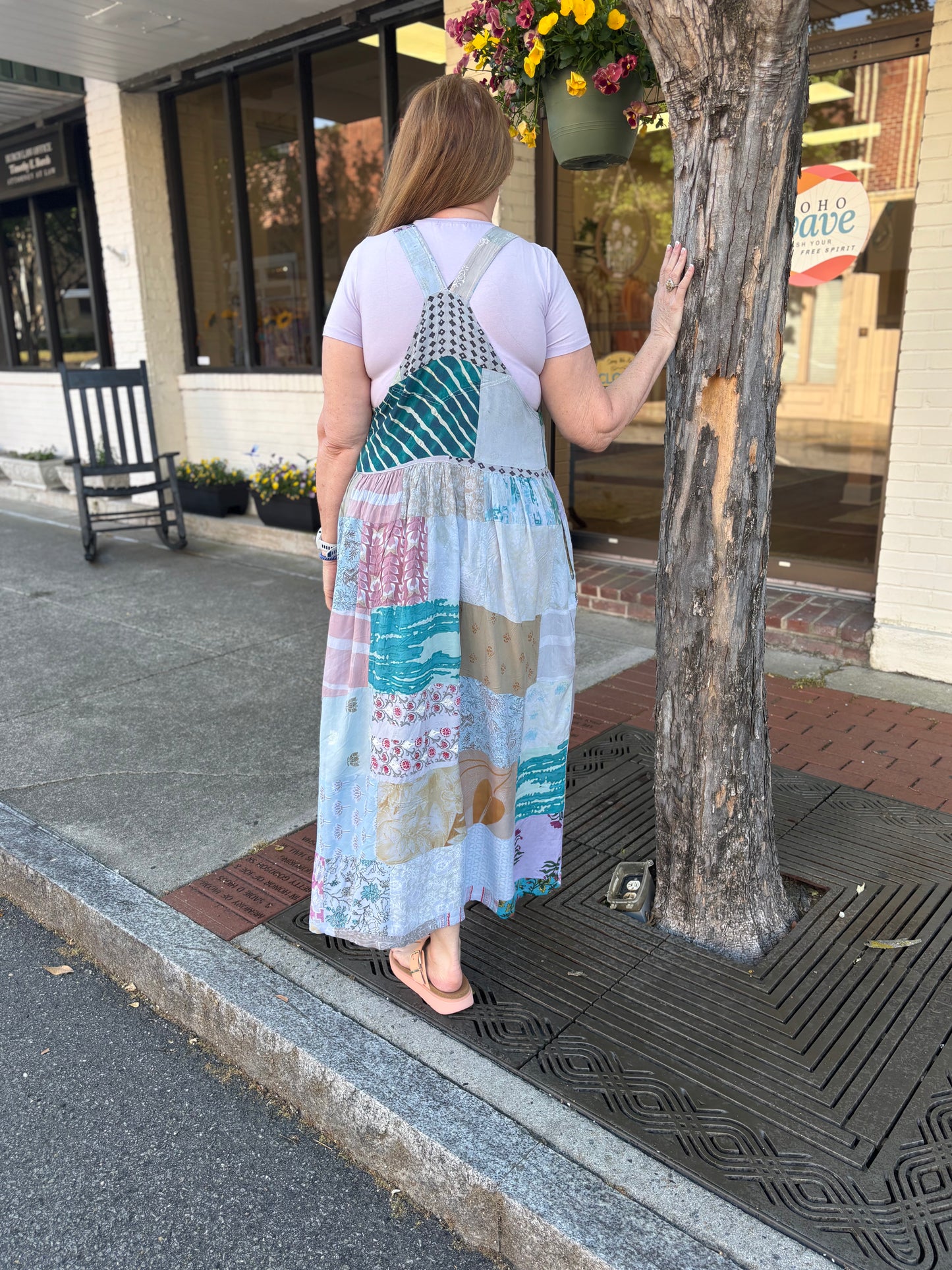 Patchwork Jumper Dress