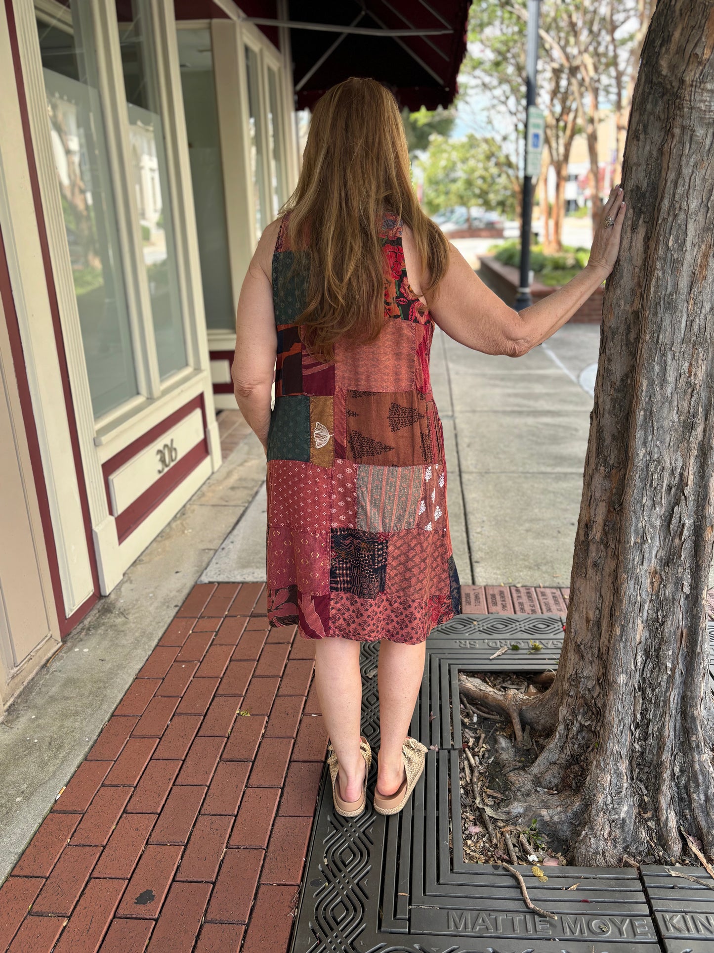 Sunset Serenade Patch Dress