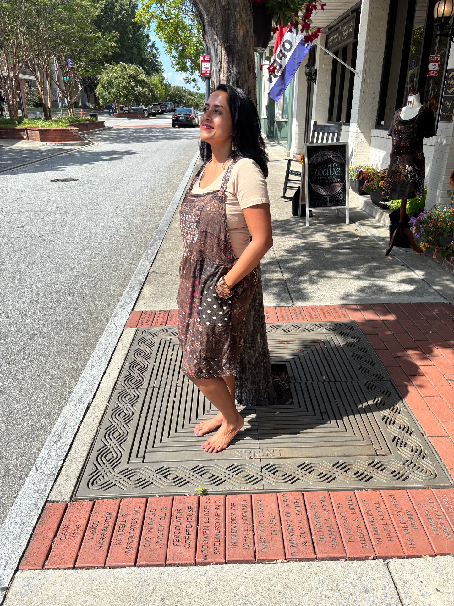 Wildflower Mosaic Patchwork Dress