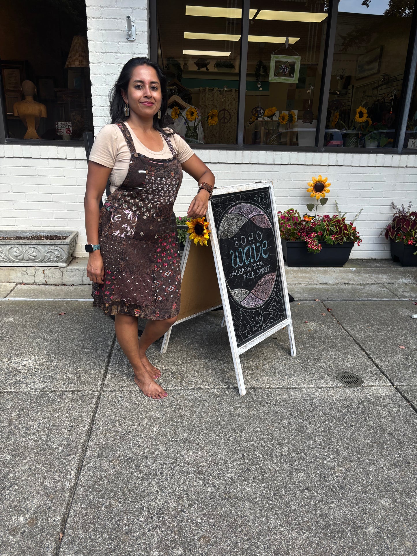 Wildflower Mosaic Patchwork Dress