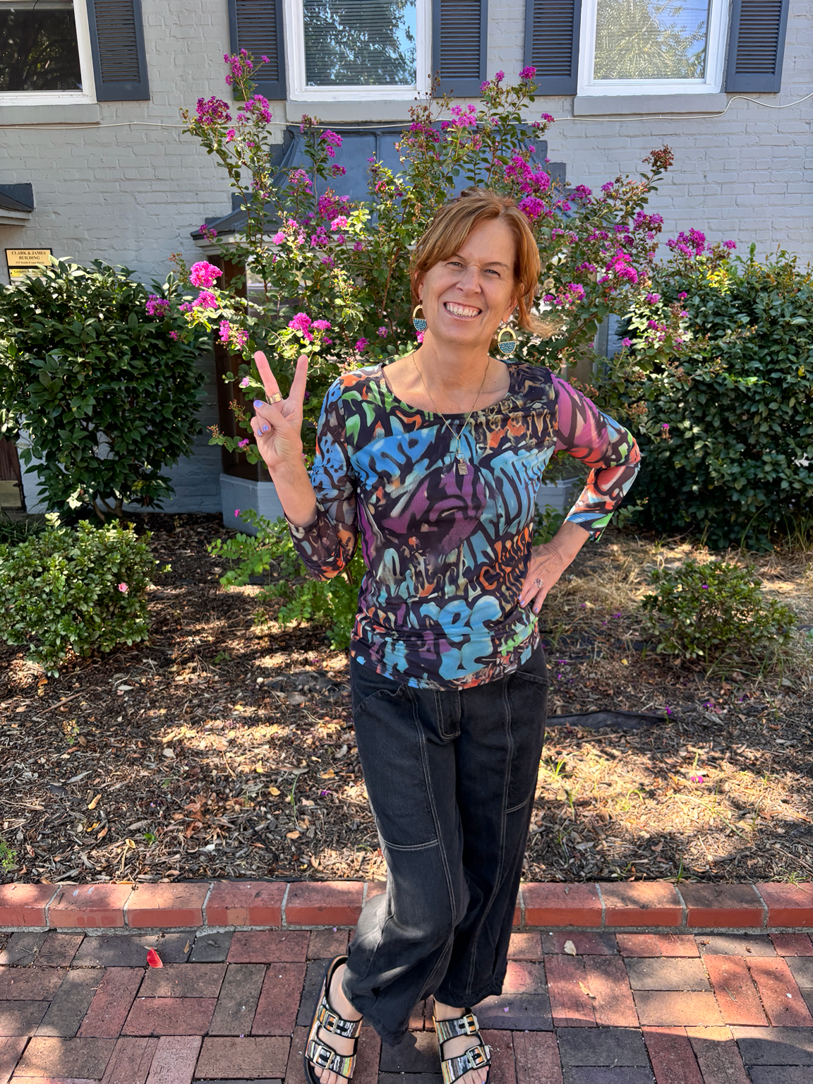ORLY Multi-Color Long Sleeve Top