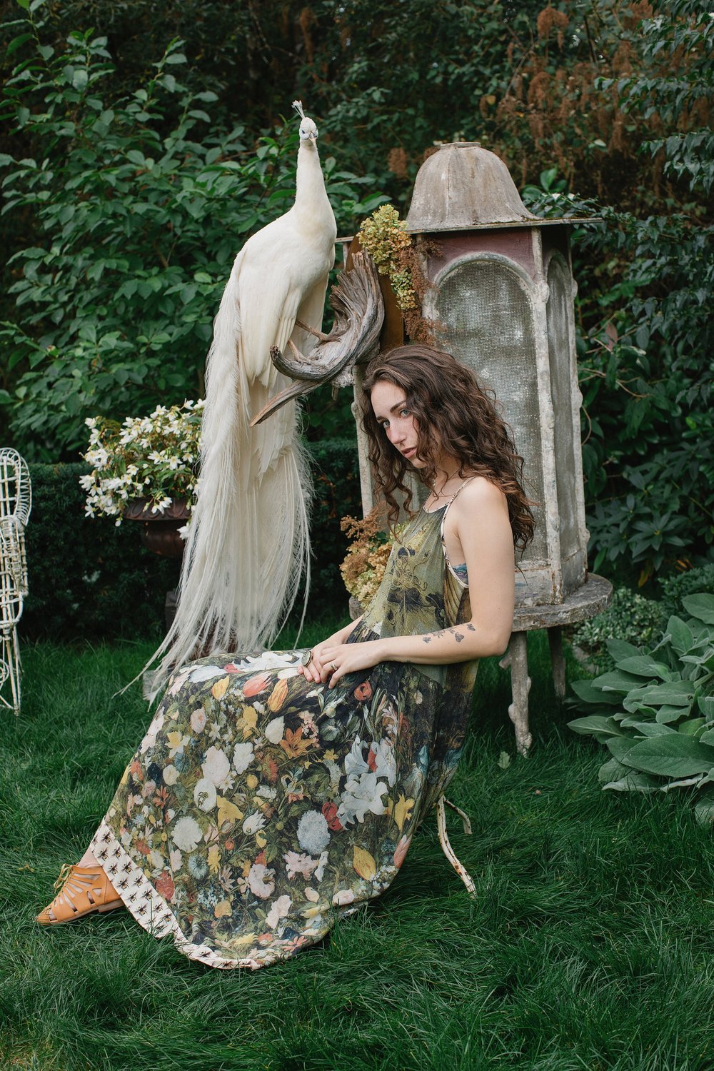 I Dream in Flowers Bohemian Slip Dress
