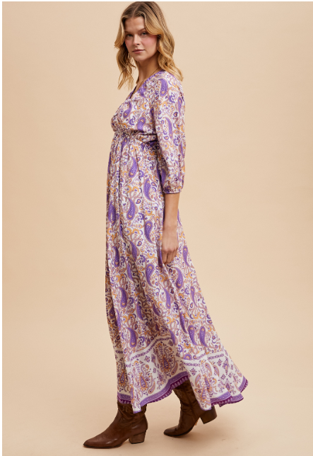 Purple Paisley Maxi βοΈπ