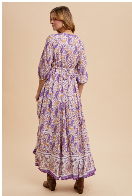 Purple Paisley Maxi βοΈπ