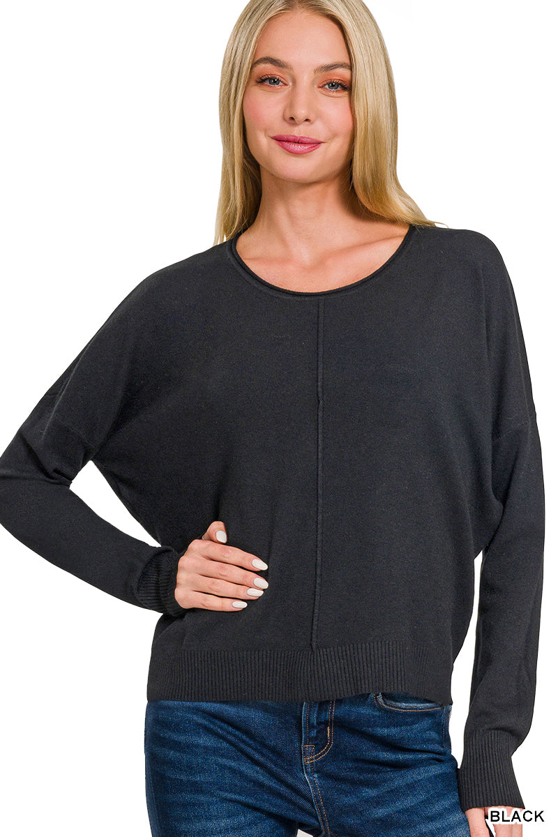 Soft Knit Relaxed Fit Crewneck Pullover