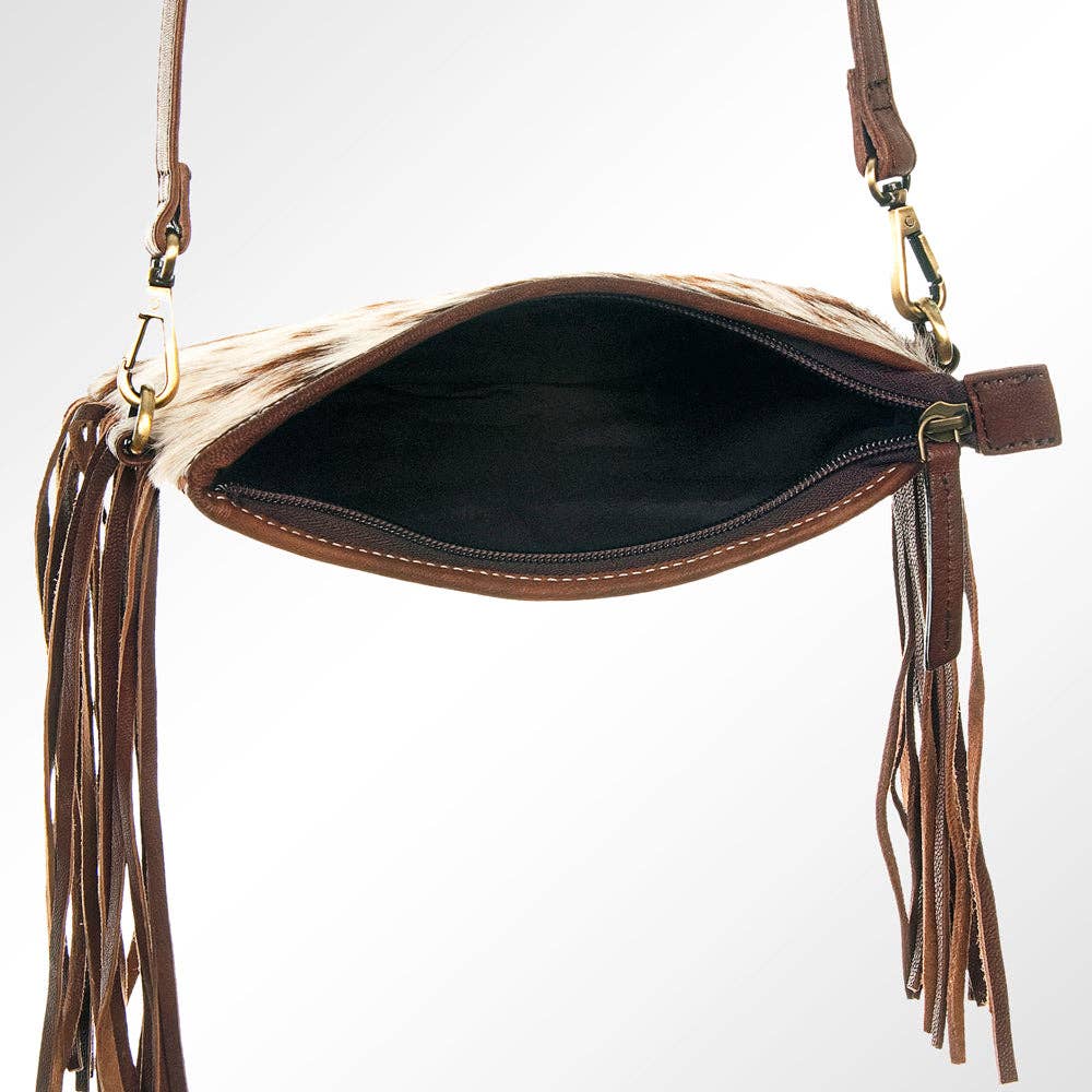 Western Fringe Women's Leather Crossbody Bag