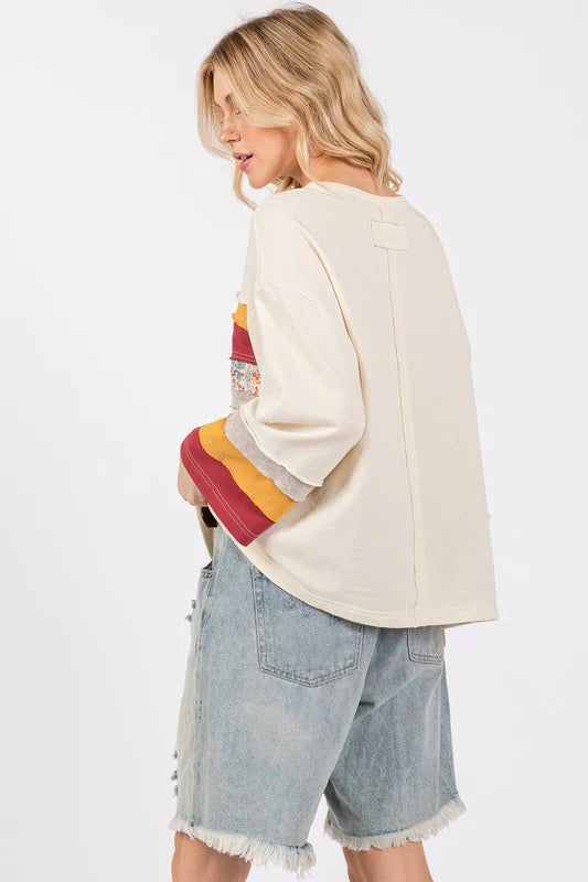 French Terry Color Block