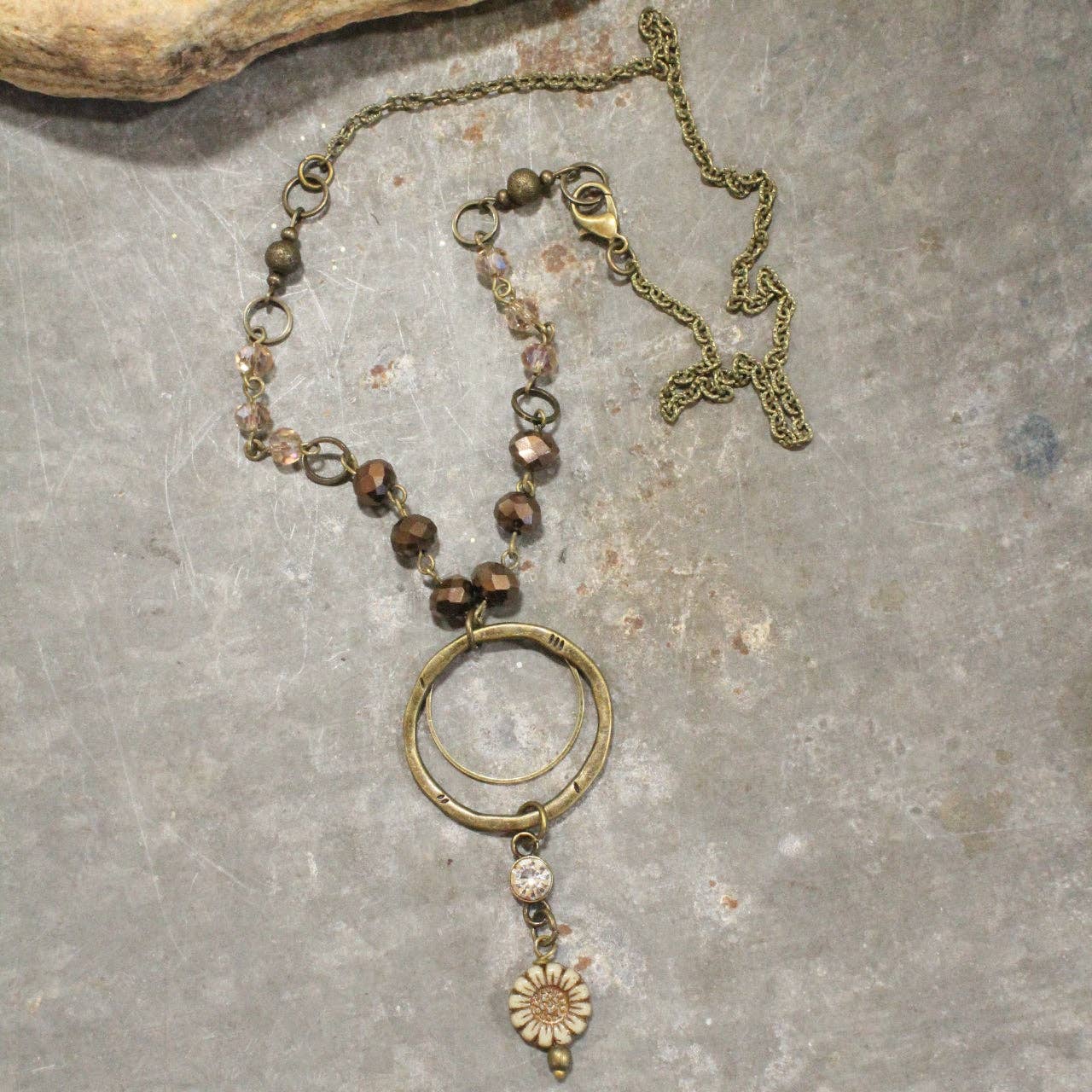 Simply Charming Rich Brown Necklace