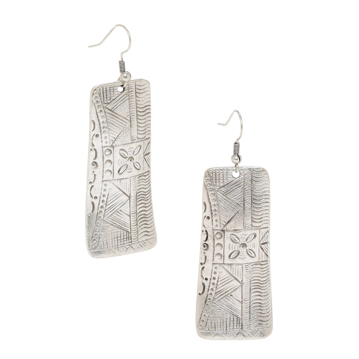 Handmade Pewter Earring - 4653