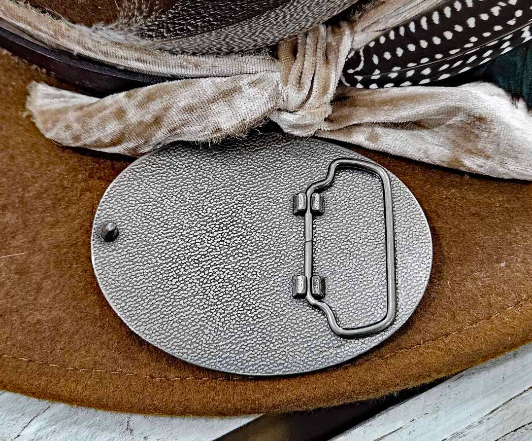 Boho Cowgirl Oval Belt Buckle