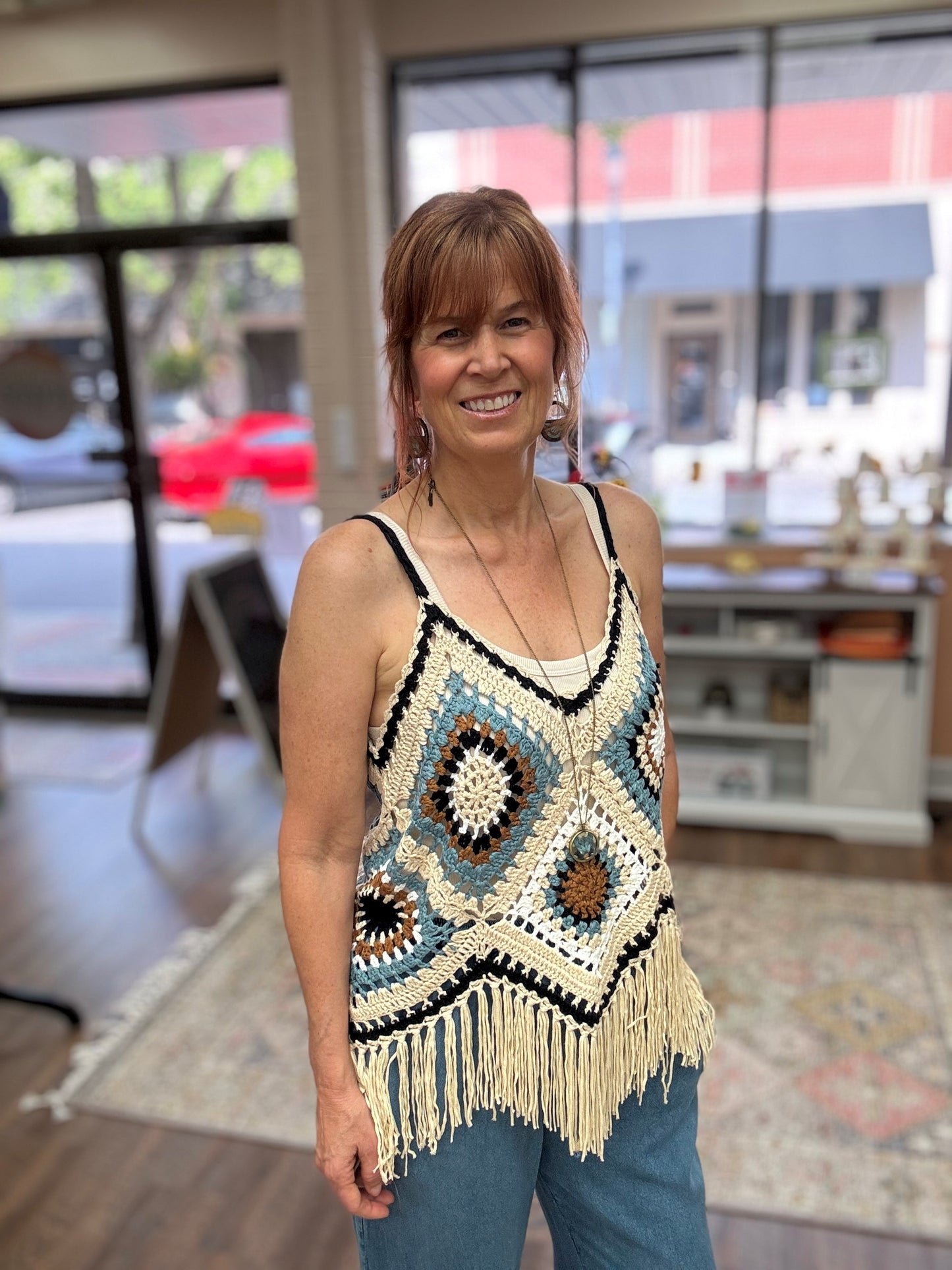 Driftwood Crochet Tank