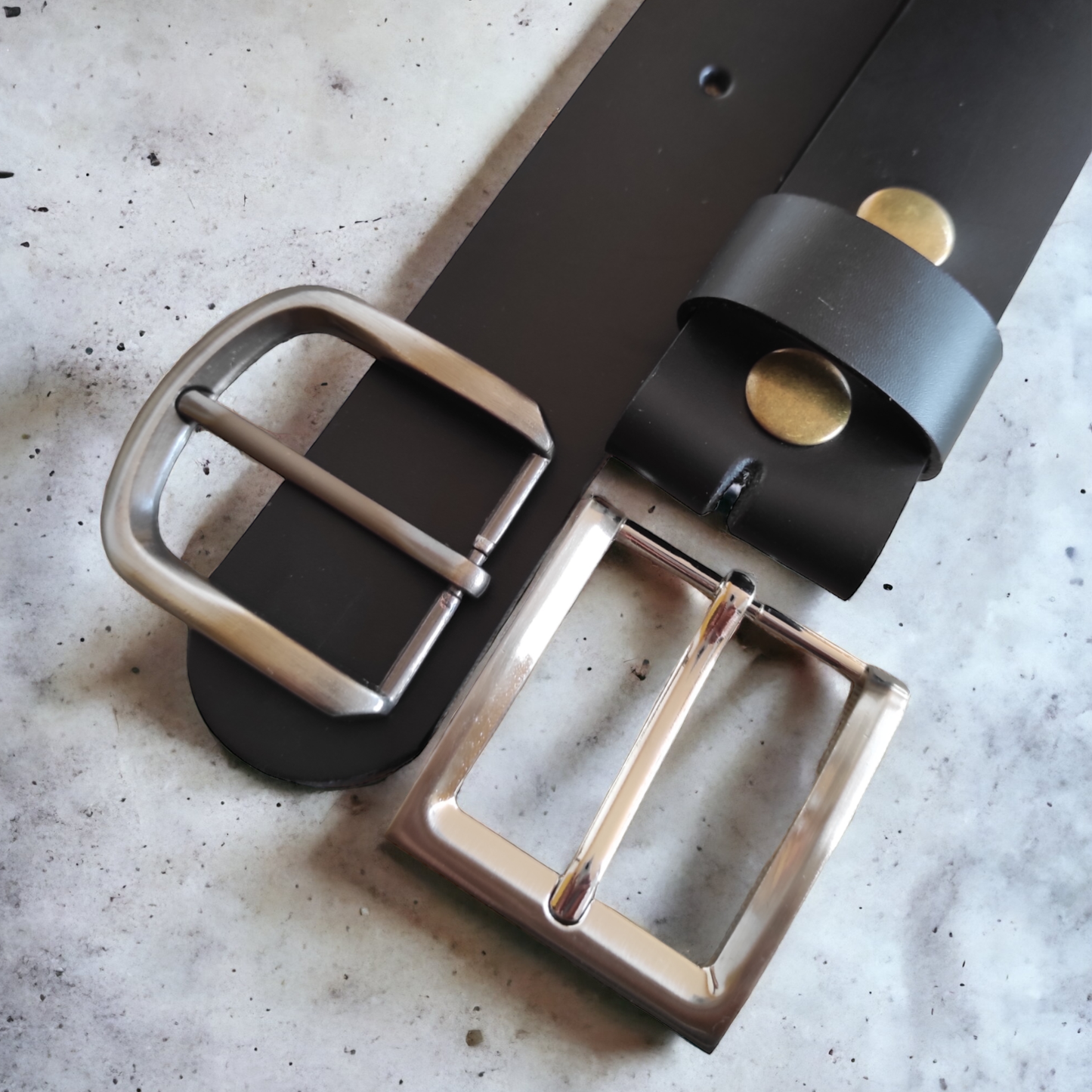 Black Full Grain Leather Belt