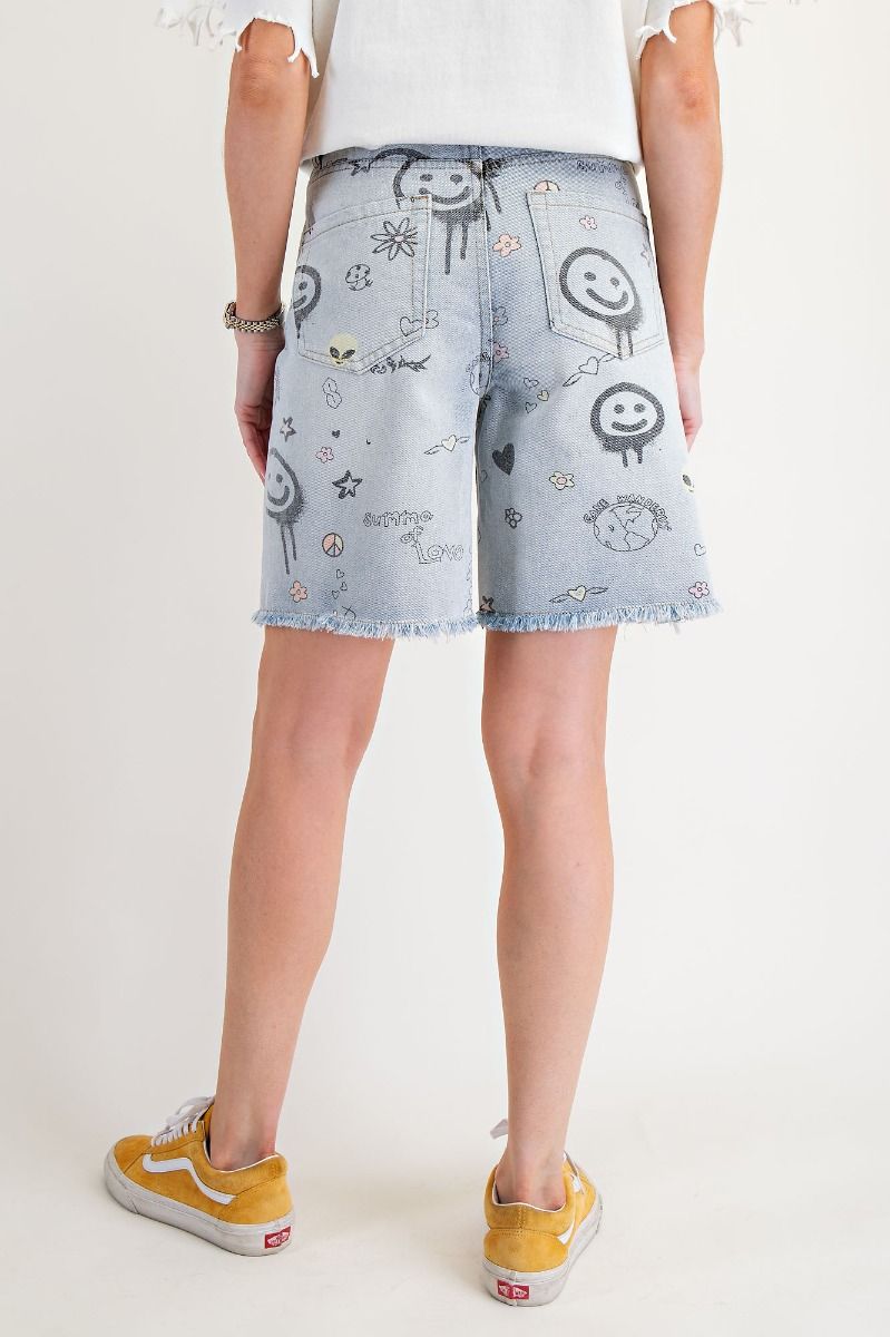 Free Spirit Doodle Shorts
