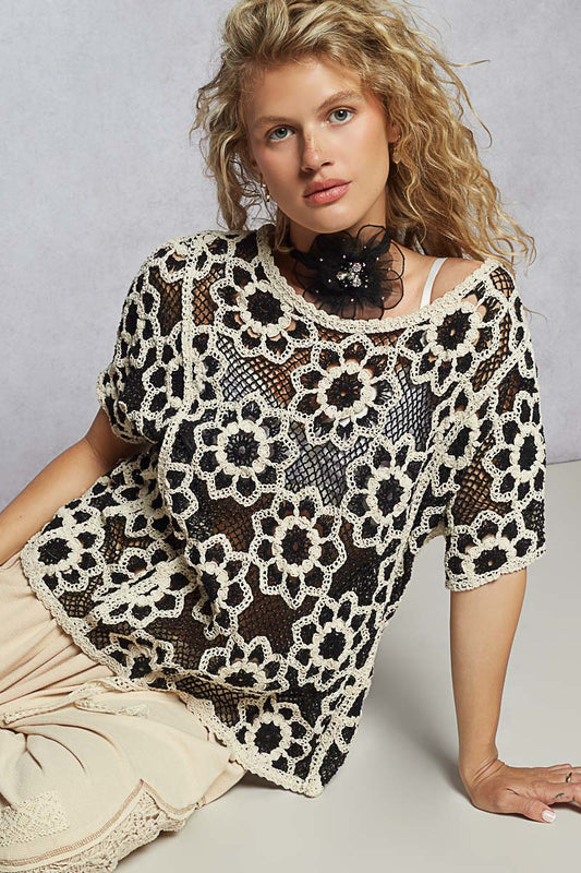 Boho Bloom Crochet Top