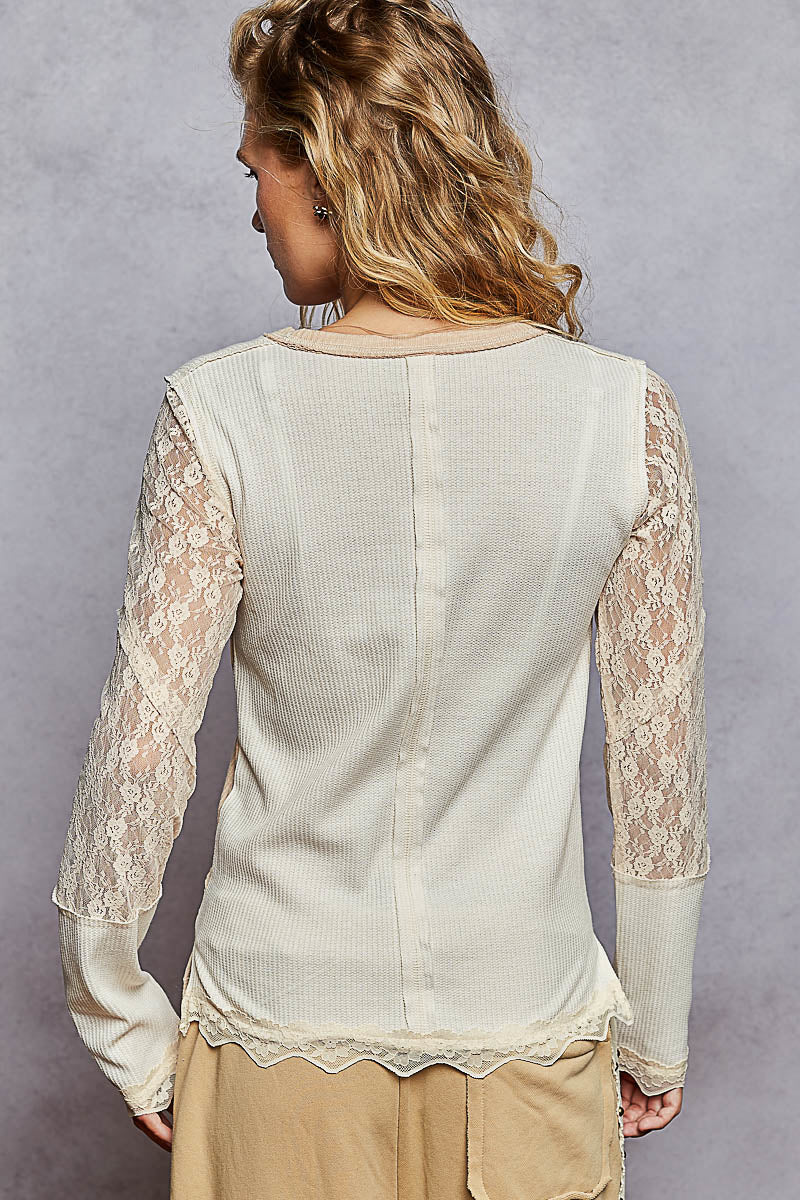 Vintage Lace Patchwork Boho Top