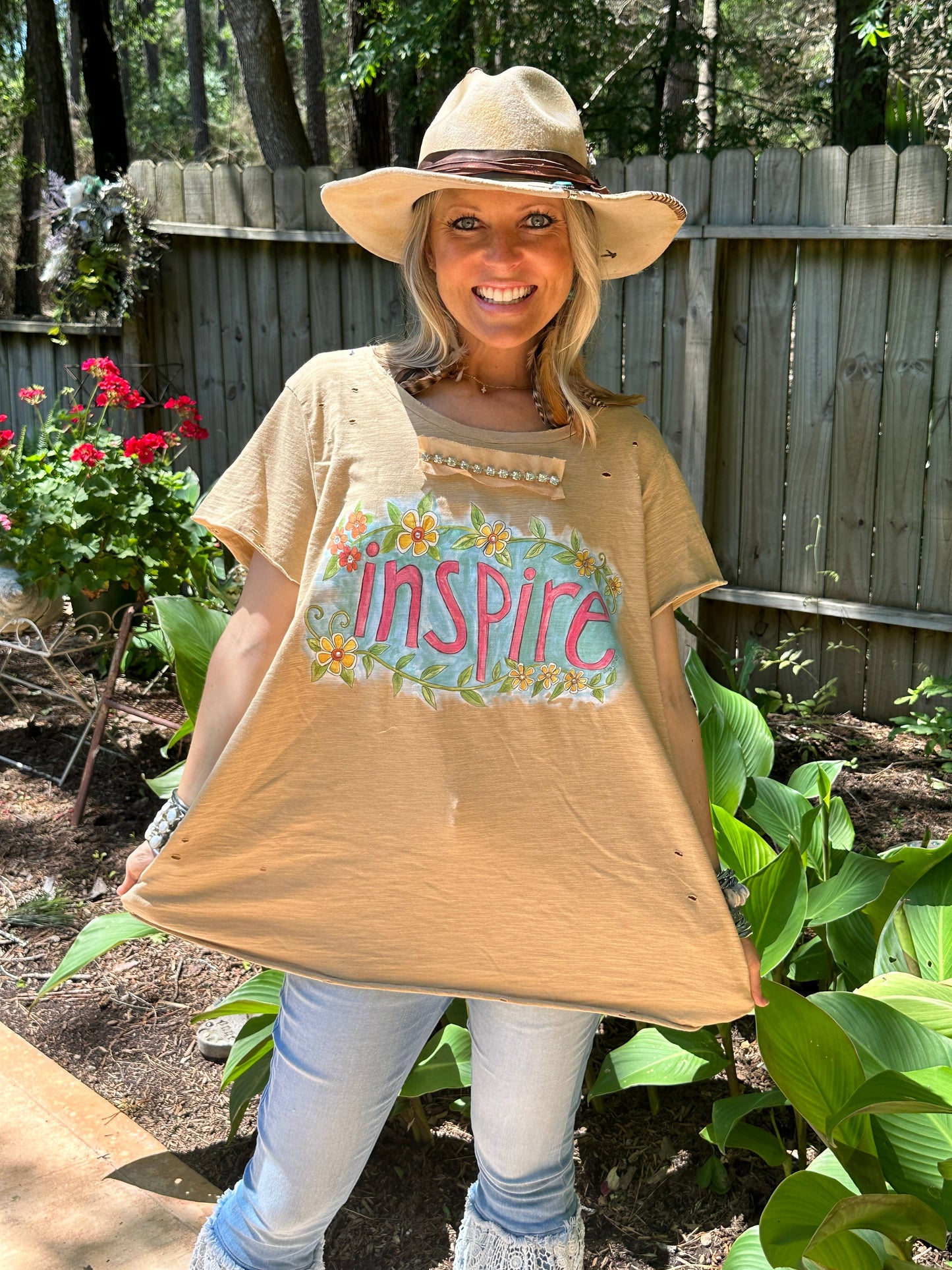 INSPIRE Your Life Tattered Shirt