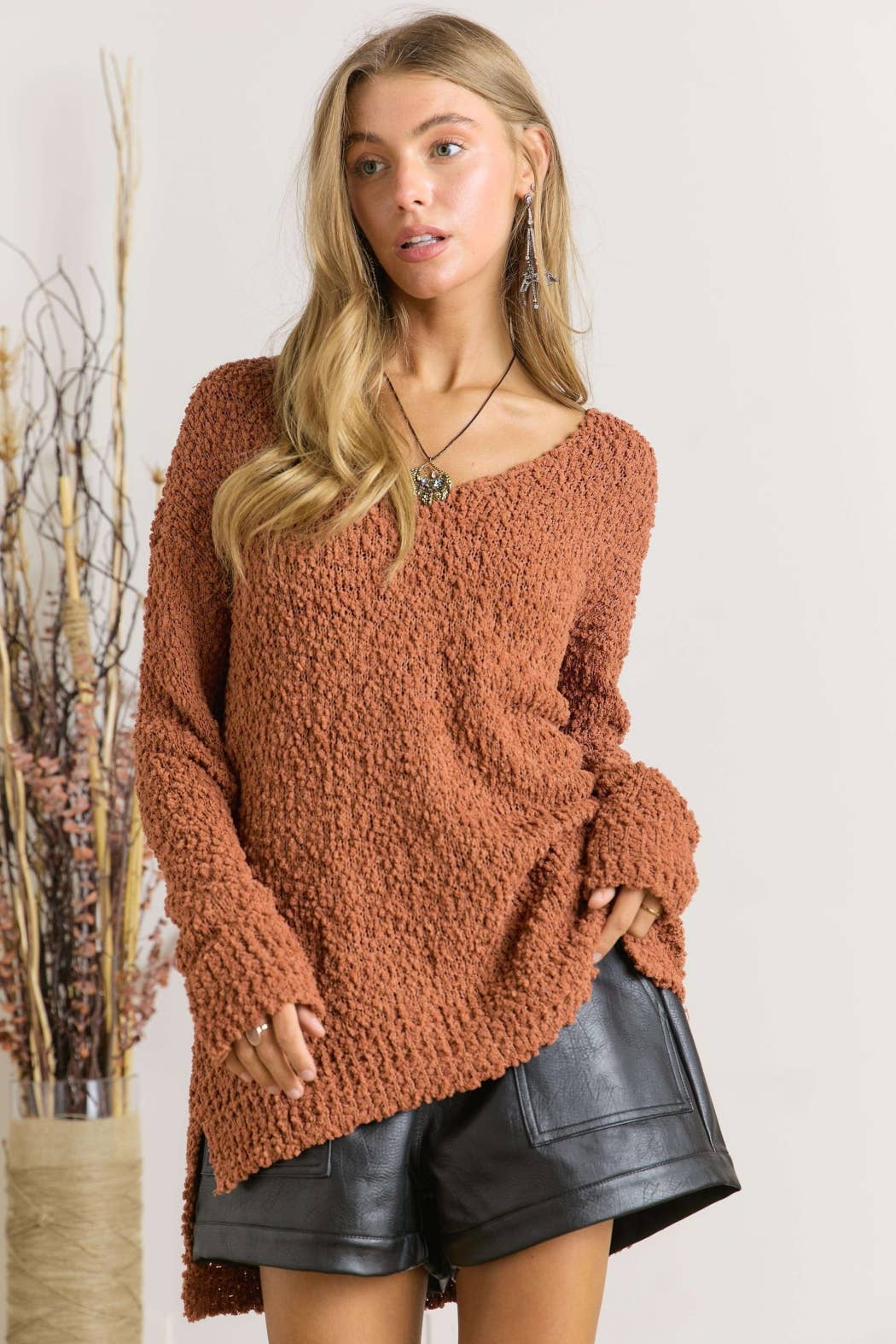 Boho Popcorn Dream Sweater