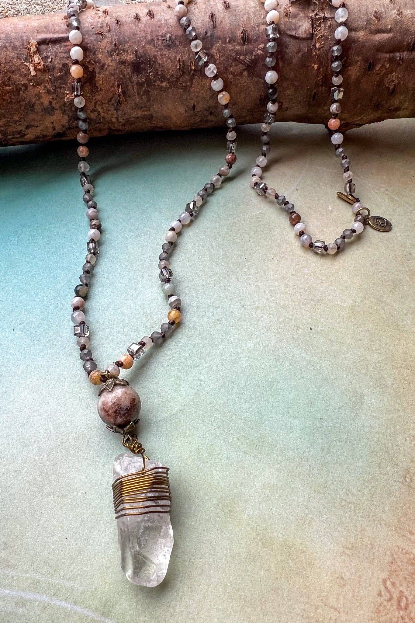 Suri Necklace in Gray