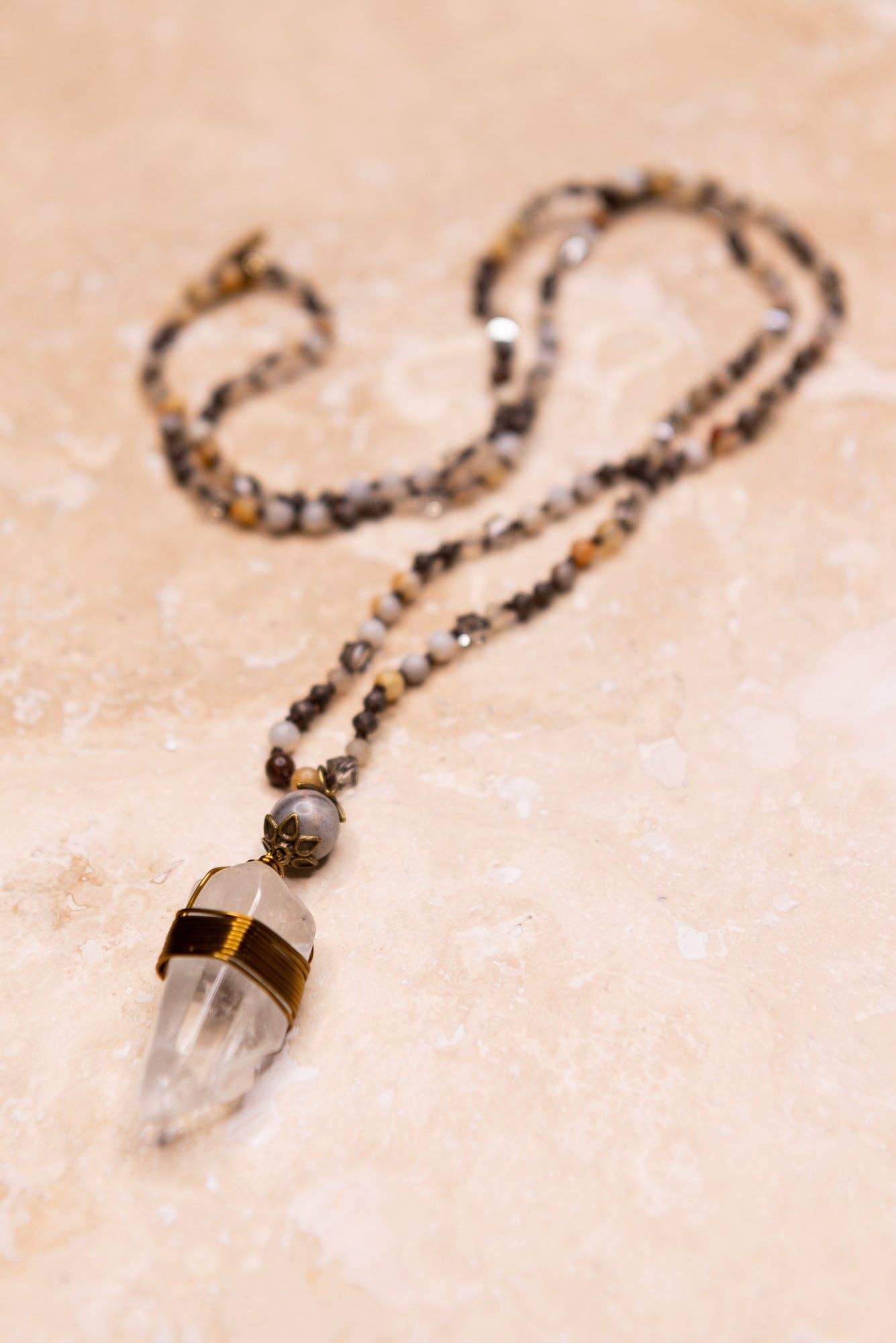 Suri Necklace in Gray