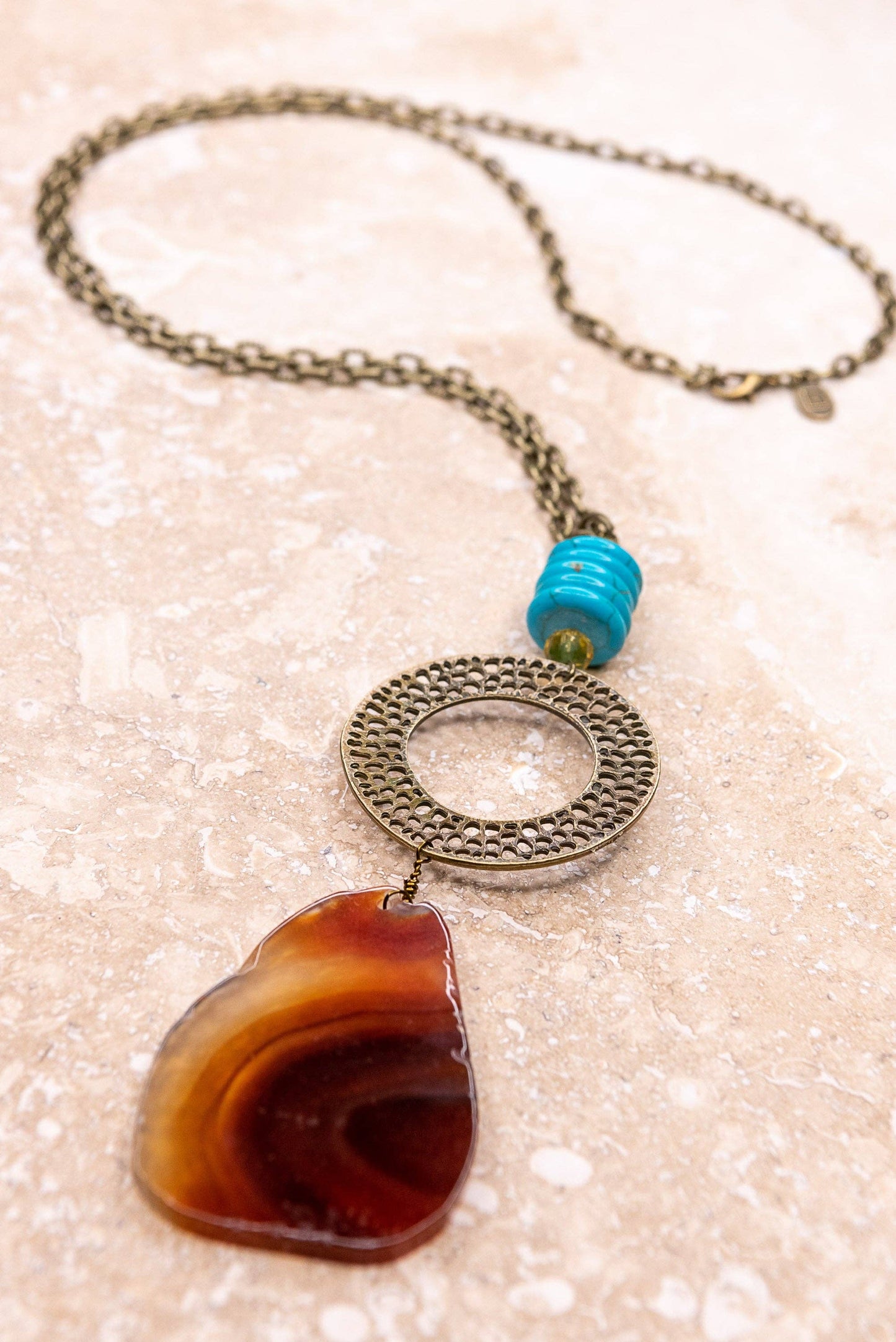 Marcela Necklace in Bronze